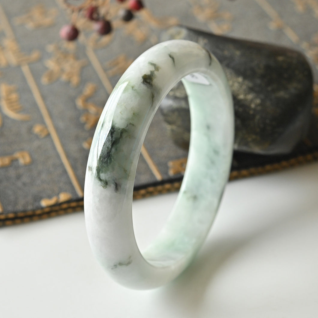 Natural Jade Bangle Round Jadeite Bangle
