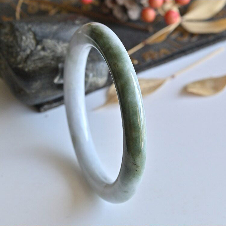 Natural Jade Bangle Round Jadeite Bangle