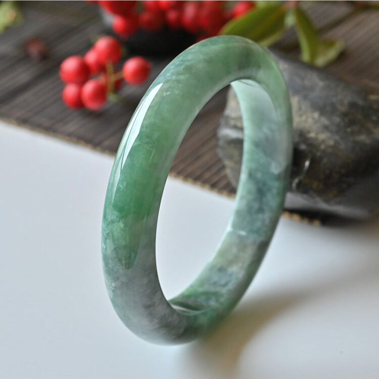 Natural Jade Bangle Round Jadeite Bangle