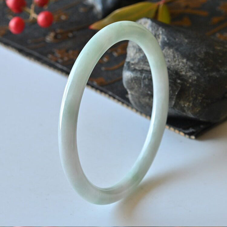 Natural Jade Bangle Round Jadeite Bangle