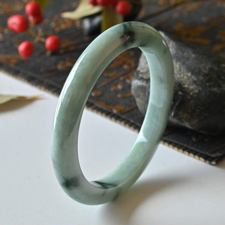 Natural Jade Bangle Round Jadeite Bangle