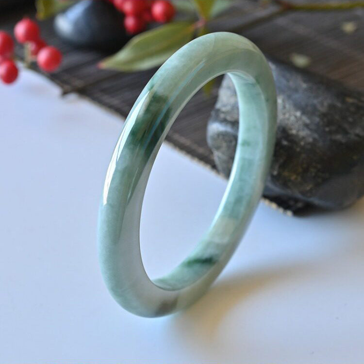 Natural Jade Bangle Round Jadeite Bangle