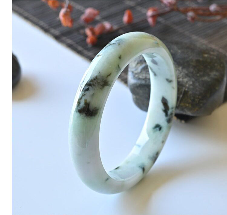 Natural Jade Bangle Round Jadeite Bangle