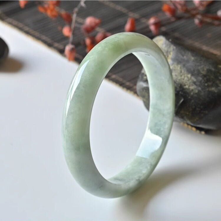 Natural Jade Bangle Round Jadeite Bangle