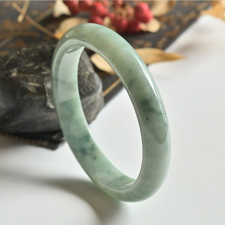 Natural Jade Bangle Round Jadeite Bangle