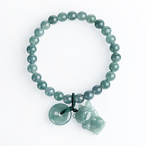 Natural Jade Bracelet Cat Jadeite Bracelet