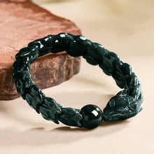 Natural Jade Bracelet Dragon Jadeite Bracelet
