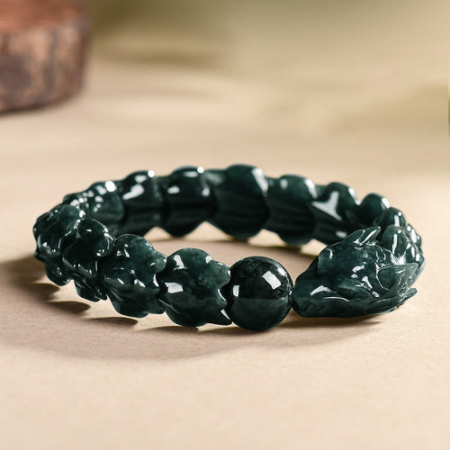 Natural Jade Bracelet Dragon Jadeite Bracelet