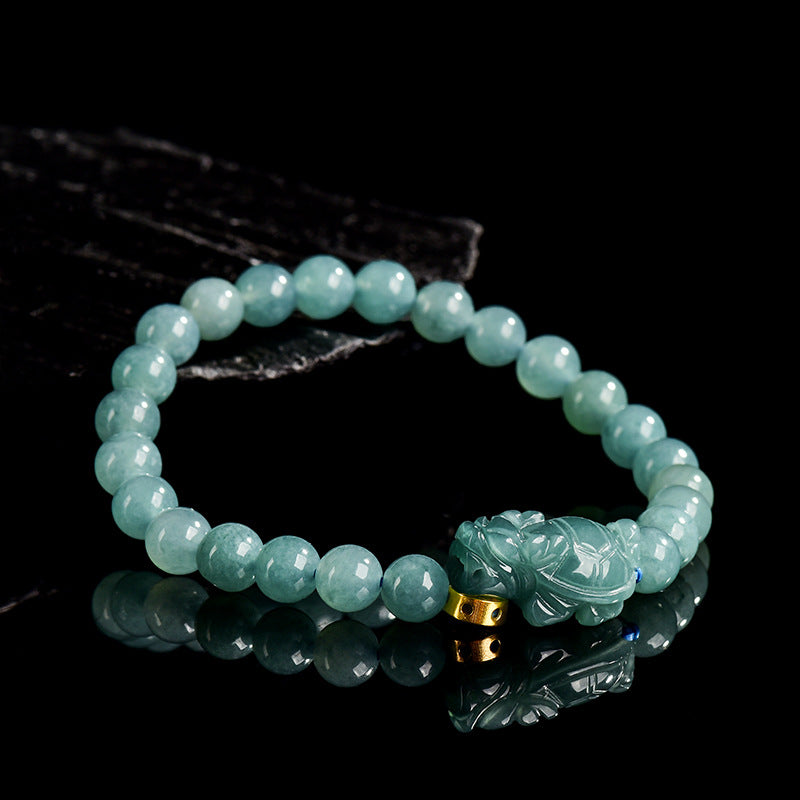 Natural Jade Bracelet Dragon Turtle Jadeite Bracelet