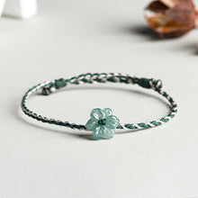 Natural Jade Bracelet Flower Jadeite Bracelet