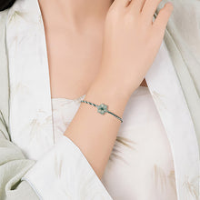 Natural Jade Bracelet Flower Jadeite Bracelet