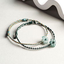 Natural Jade Bracelet Flower Jadeite Bracelet