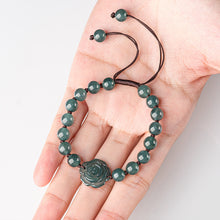 Natural Jade Bracelet Flower Jadeite Bracelet