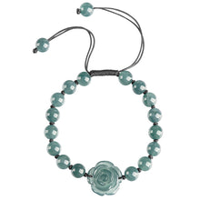 Natural Jade Bracelet Flower Jadeite Bracelet