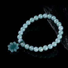Natural Jade Bracelet Flower Jadeite Bracelet