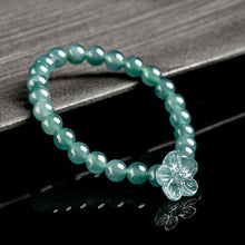 Natural Jade Bracelet Flower Jadeite Bracelet