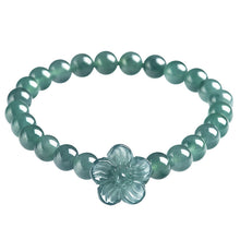 Natural Jade Bracelet Flower Jadeite Bracelet
