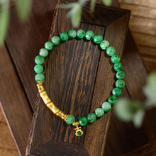 Natural Jade Bracelet Gold Jadeite Bracelet