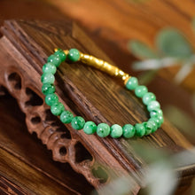 Natural Jade Bracelet Gold Jadeite Bracelet
