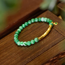 Natural Jade Bracelet Gold Jadeite Bracelet