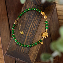 Natural Jade Bracelet Gold Jadeite Bracelet