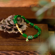 Natural Jade Bracelet Gold Jadeite Bracelet