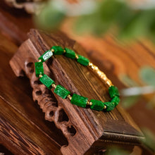Natural Jade Bracelet Gold Jadeite Bracelet