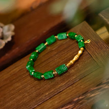 Natural Jade Bracelet Gold Jadeite Bracelet