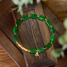 Natural Jade Bracelet Gold Jadeite Bracelet