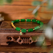 Natural Jade Bracelet Gold Jadeite Bracelet