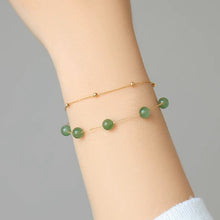 Natural Jade Bracelet Gold Nephrite Bracelet