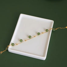 Natural Jade Bracelet Gold Nephrite Bracelet