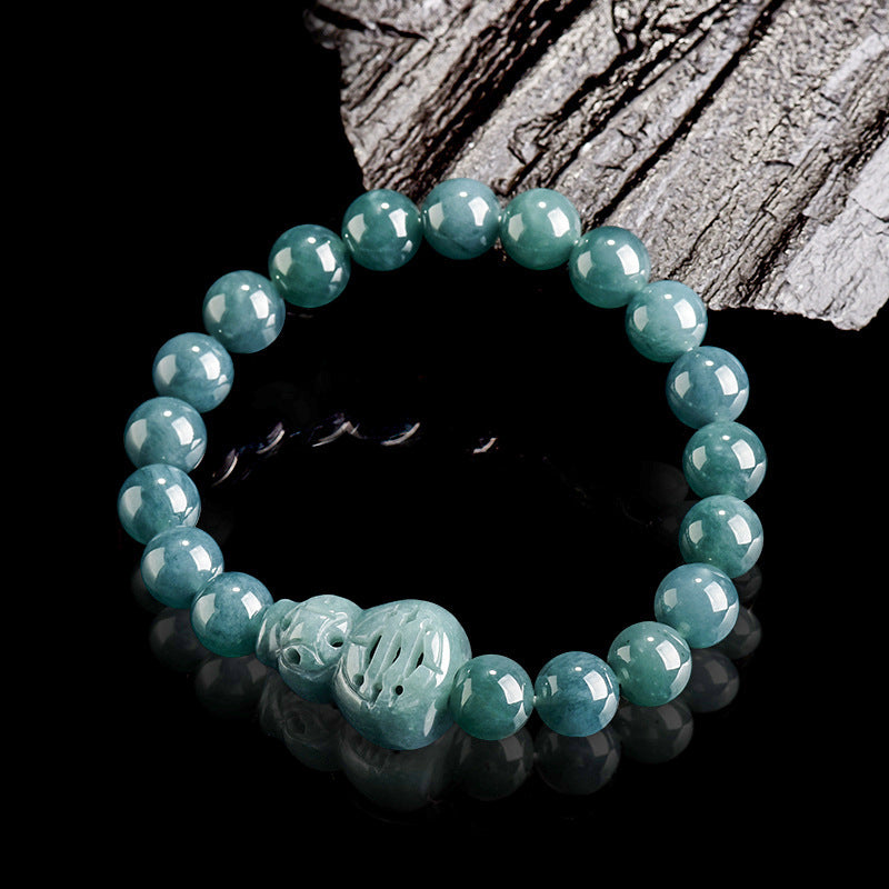 Natural Jade Bracelet Hulu Jadeite Bracelet