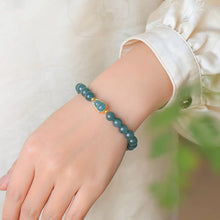 Natural Jade Bracelet Hulu Silver Jadeite Bracelet