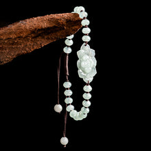 Natural Jade Bracelet Lotus Jadeite Bracelet