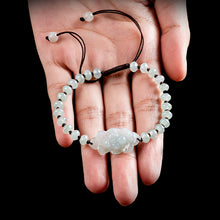 Natural Jade Bracelet Lotus Jadeite Bracelet