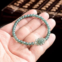 Natural Jade Bracelet Lotus Jadeite Bracelet