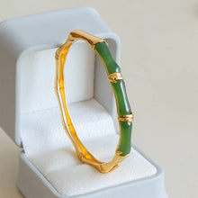 Natural Jade Bracelet Nephrite Silver Bracelet