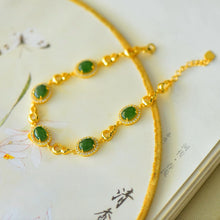 Natural Jade Bracelet Nephrite Silver Bracelet