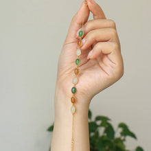 Natural Jade Bracelet Nephrite Silver Bracelet