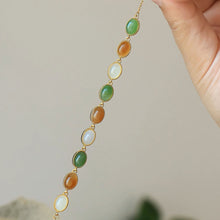 Natural Jade Bracelet Nephrite Silver Bracelet