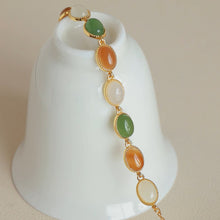 Natural Jade Bracelet Nephrite Silver Bracelet