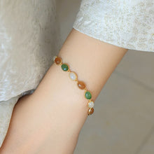 Natural Jade Bracelet Nephrite Silver Bracelet