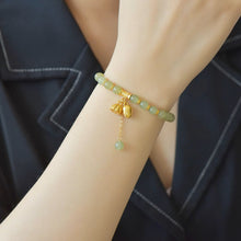 Natural Jade Bracelet Nephrite Silver Bracelet