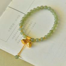 Natural Jade Bracelet Nephrite Silver Bracelet