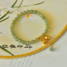 Natural Jade Bracelet Nephrite Silver Bracelet