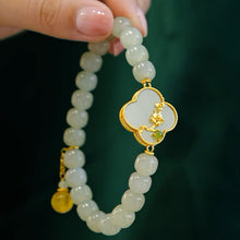 Natural Jade Bracelet Nephrite Silver Bracelet