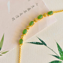 Natural Jade Bracelet Nephrite Silver Bracelet