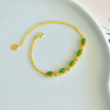 Natural Jade Bracelet Nephrite Silver Bracelet