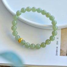 Natural Jade Bracelet Nephrite Silver Bracelet